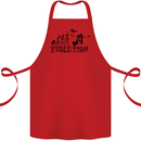 Evolution of a Skydiver Funny Skydiving Cotton Apron 100% Organic Red