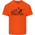 Evolution of a Skydiver Funny Skydiving Mens Cotton T-Shirt Tee Top Orange