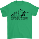 Evolution of a Skydiver Funny Skydiving Mens T-Shirt Cotton Gildan Irish Green