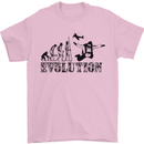 Evolution of a Skydiver Funny Skydiving Mens T-Shirt Cotton Gildan Light Pink