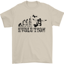 Evolution of a Skydiver Funny Skydiving Mens T-Shirt Cotton Gildan Sand