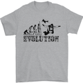 Evolution of a Skydiver Funny Skydiving Mens T-Shirt Cotton Gildan Sports Grey
