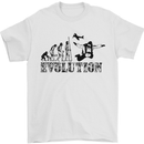 Evolution of a Skydiver Funny Skydiving Mens T-Shirt Cotton Gildan White