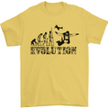 Evolution of a Skydiver Funny Skydiving Mens T-Shirt Cotton Gildan Yellow