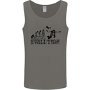 Evolution of a Skydiver Funny Skydiving Mens Vest Tank Top Charcoal
