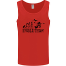 Evolution of a Skydiver Funny Skydiving Mens Vest Tank Top Red