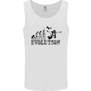 Evolution of a Skydiver Funny Skydiving Mens Vest Tank Top White