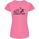 Evolution of a Skydiver Funny Skydiving Womens Petite Cut T-Shirt Azalea