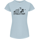 Evolution of a Skydiver Funny Skydiving Womens Petite Cut T-Shirt Light Blue