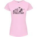 Evolution of a Skydiver Funny Skydiving Womens Petite Cut T-Shirt Light Pink