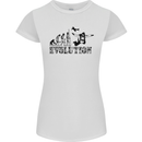 Evolution of a Skydiver Funny Skydiving Womens Petite Cut T-Shirt White