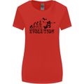 Evolution of a Skydiver Funny Skydiving Womens Wider Cut T-Shirt Red