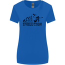 Evolution of a Skydiver Funny Skydiving Womens Wider Cut T-Shirt Royal Blue