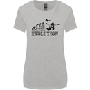 Evolution of a Skydiver Funny Skydiving Womens Wider Cut T-Shirt Sports Grey