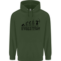 Evolution of an Archer Funny Archery Archer Childrens Kids Hoodie Forest Green