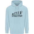 Evolution of an Archer Funny Archery Archer Childrens Kids Hoodie Light Blue