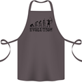 Evolution of an Archer Funny Archery Archer Cotton Apron 100% Organic Dark Grey
