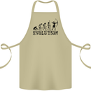 Evolution of an Archer Funny Archery Archer Cotton Apron 100% Organic Khaki