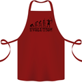 Evolution of an Archer Funny Archery Archer Cotton Apron 100% Organic Maroon