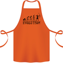 Evolution of an Archer Funny Archery Archer Cotton Apron 100% Organic Orange