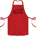 Evolution of an Archer Funny Archery Archer Cotton Apron 100% Organic Red