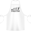 Evolution of an Archer Funny Archery Archer Cotton Apron 100% Organic White
