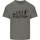 Evolution of an Archer Funny Archery Archer Kids T-Shirt Childrens Charcoal