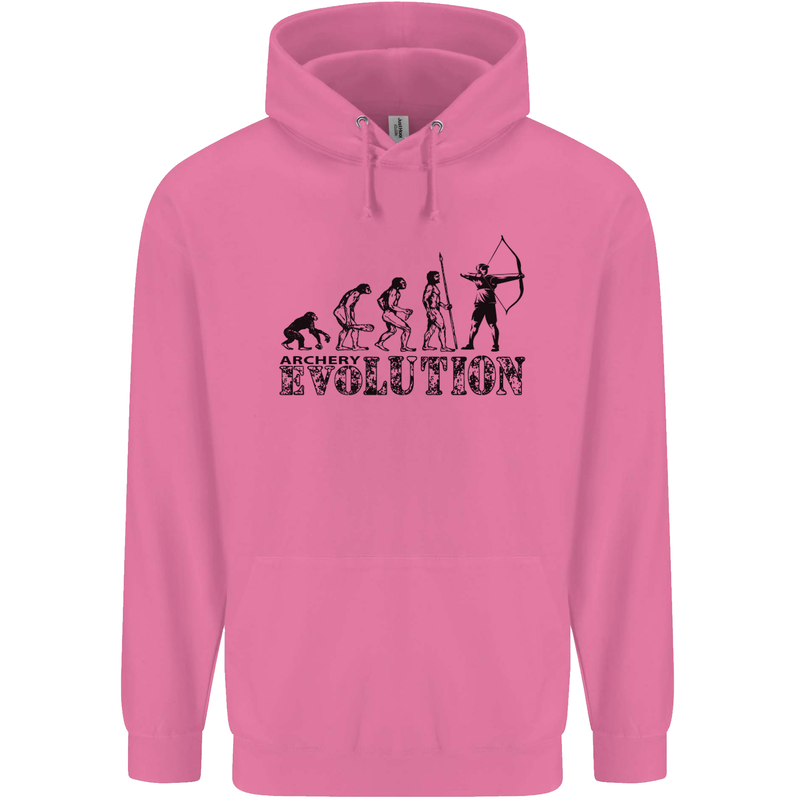 Evolution of an Archer Funny Archery Archer Mens 80% Cotton Hoodie Azelea