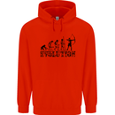 Evolution of an Archer Funny Archery Archer Mens 80% Cotton Hoodie Bright Red