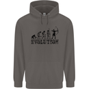 Evolution of an Archer Funny Archery Archer Mens 80% Cotton Hoodie Charcoal