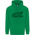 Evolution of an Archer Funny Archery Archer Mens 80% Cotton Hoodie Irish Green