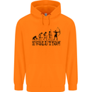 Evolution of an Archer Funny Archery Archer Mens 80% Cotton Hoodie Orange
