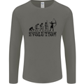Evolution of an Archer Funny Archery Archer Mens Long Sleeve T-Shirt Charcoal