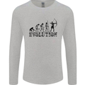 Evolution of an Archer Funny Archery Archer Mens Long Sleeve T-Shirt Sports Grey