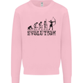 Evolution of an Archer Funny Archery Archer Mens Sweatshirt Jumper Light Pink