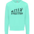 Evolution of an Archer Funny Archery Archer Mens Sweatshirt Jumper Peppermint
