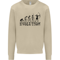 Evolution of an Archer Funny Archery Archer Mens Sweatshirt Jumper Sand