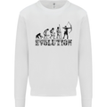 Evolution of an Archer Funny Archery Archer Mens Sweatshirt Jumper White