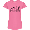 Evolution of an Archer Funny Archery Archer Womens Petite Cut T-Shirt Azalea