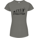 Evolution of an Archer Funny Archery Archer Womens Petite Cut T-Shirt Charcoal