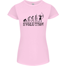 Evolution of an Archer Funny Archery Archer Womens Petite Cut T-Shirt Light Pink