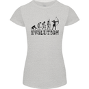 Evolution of an Archer Funny Archery Archer Womens Petite Cut T-Shirt Sports Grey