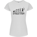 Evolution of an Archer Funny Archery Archer Womens Petite Cut T-Shirt White