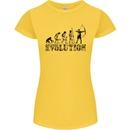 Evolution of an Archer Funny Archery Archer Womens Petite Cut T-Shirt Yellow