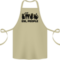 Ew People Cats Funny Cotton Apron 100% Organic Khaki