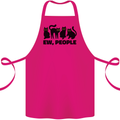 Ew People Cats Funny Cotton Apron 100% Organic Pink