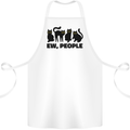 Ew People Cats Funny Cotton Apron 100% Organic White