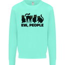 Ew People Cats Funny Kids Sweatshirt Jumper Peppermint
