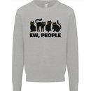 Ew People Cats Funny Kids Sweatshirt Jumper Sports Grey