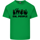 Ew People Cats Funny Kids T-Shirt Childrens Irish Green